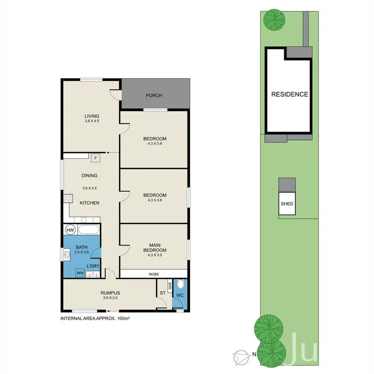 Floorplan of Homely house listing, 10 Comfort Avenue, Cessnock NSW 2325
