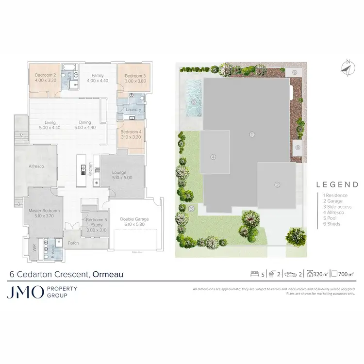 Floorplan of Homely house listing, 6 Cedarton Crescent, Ormeau QLD 4208