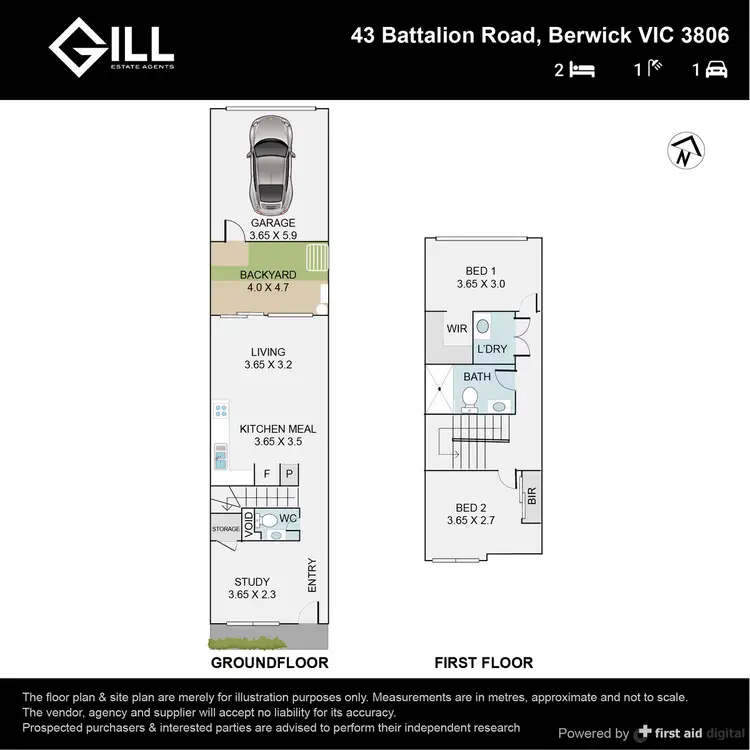 Floorplan of Homely unit listing, 43 Battalion Road, Berwick VIC 3806