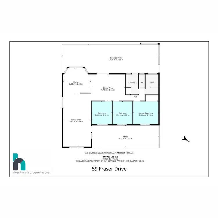 Floorplan of Homely house listing, 59 Fraser Drive, River Heads QLD 4655