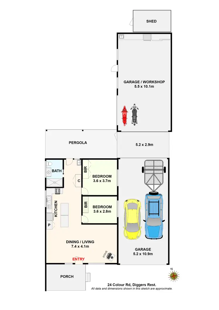 Floorplan of Homely house listing, 24 Colour Road, Diggers Rest VIC 3427