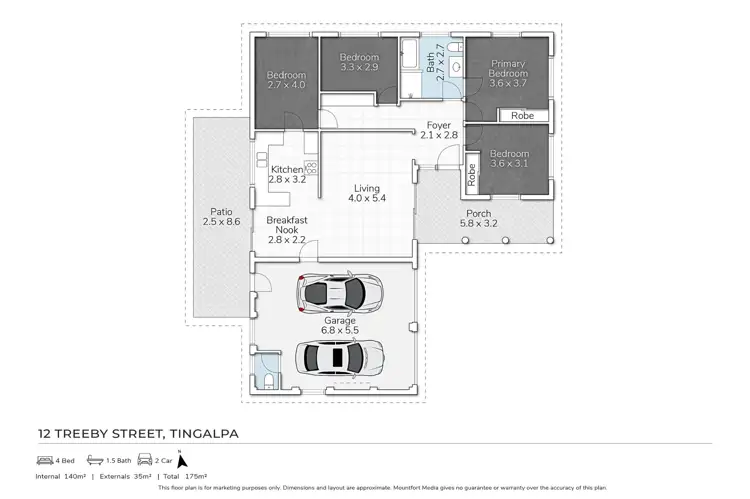 Floorplan of Homely house listing, 12 Treeby Street, Tingalpa QLD 4173