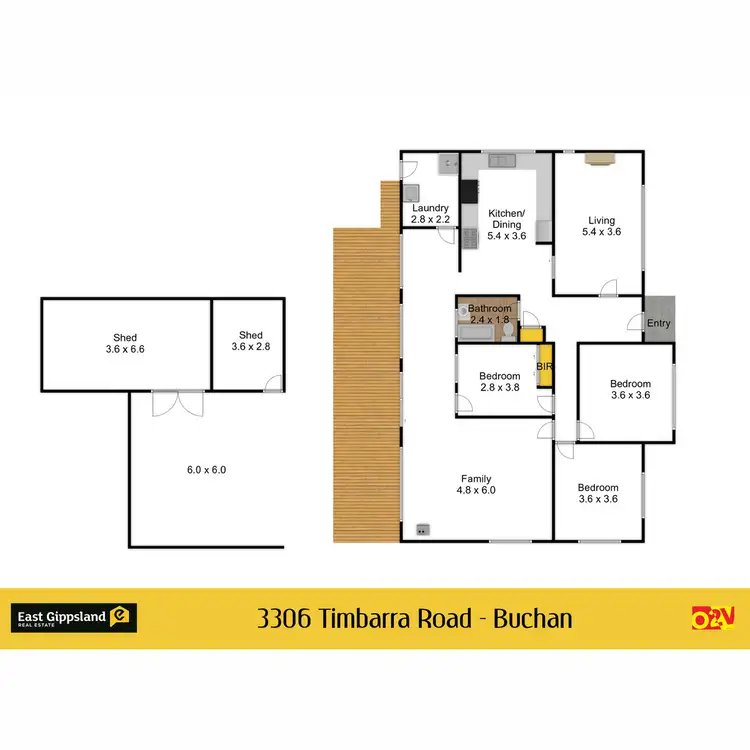 Floorplan of Homely rural property listing, 3306 Timbarra Road, Buchan VIC 3885