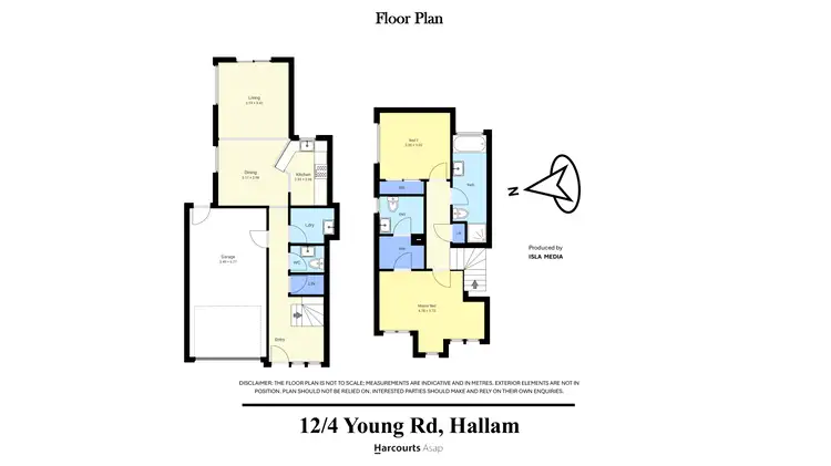 Floorplan of Homely townhouse listing, 12/4 Young Road, Hallam VIC 3803