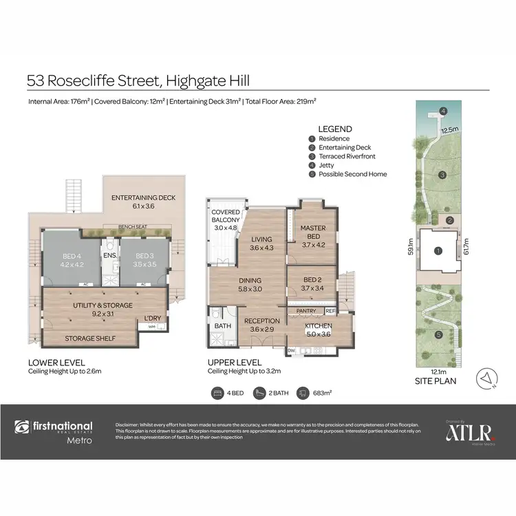 Floorplan of Homely house listing, 53 Rosecliffe Street, Highgate Hill QLD 4101
