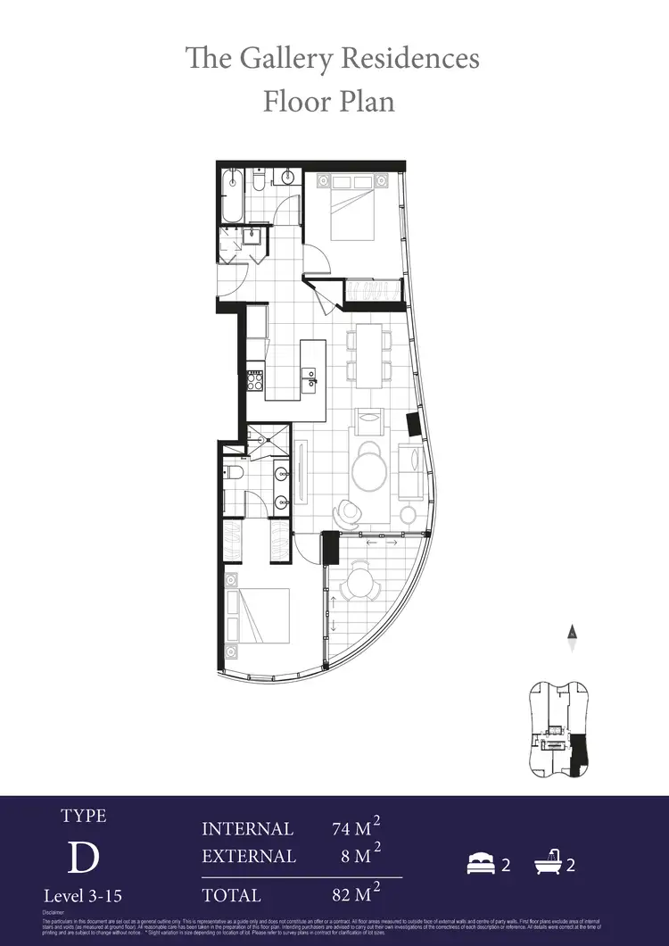 Floorplan of Homely apartment listing, 1204/28-30 Second Avenue, Broadbeach QLD 4218