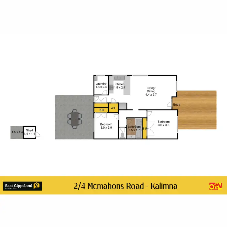 Floorplan of Homely house listing, 2/4 McMahons Road, Kalimna VIC 3909