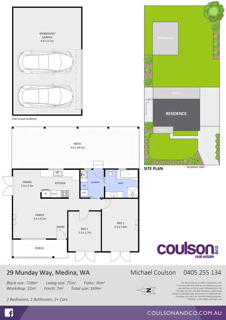 Floorplan of Homely house listing, 29 Munday Way, Medina WA 6167