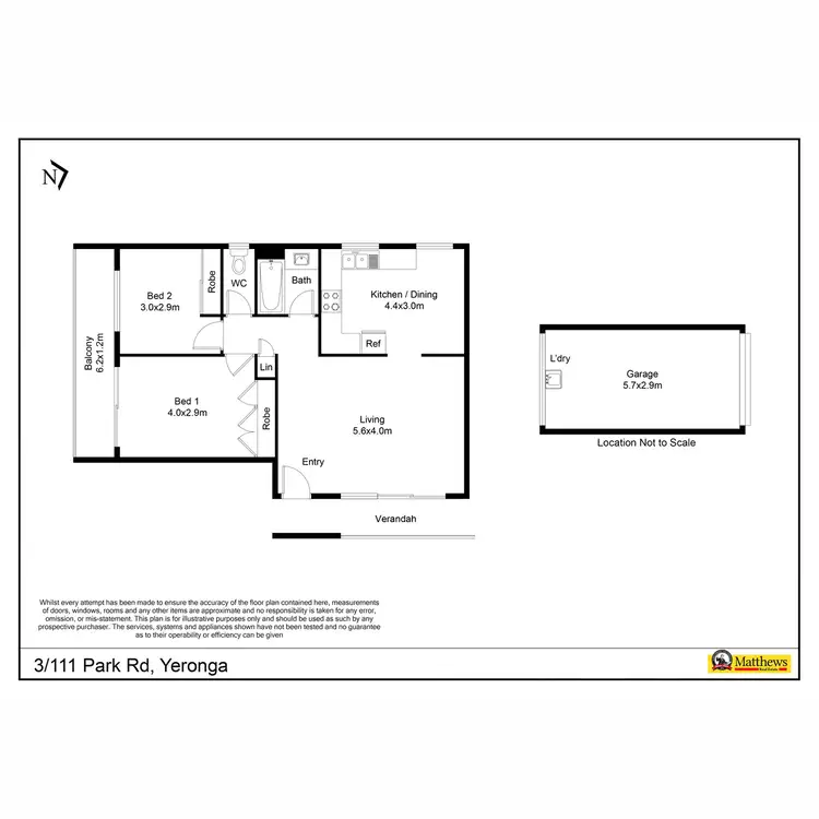 Floorplan of Homely unit listing, 3/111 Park Road, Yeronga QLD 4104