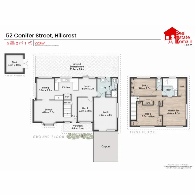 Floorplan of Homely house listing, 52 Conifer Street, Hillcrest QLD 4118