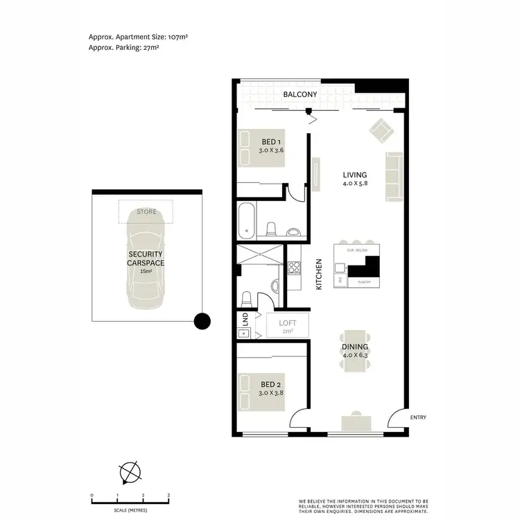 Floorplan of Homely apartment listing, 217/23 Corunna Road, Stanmore NSW 2048