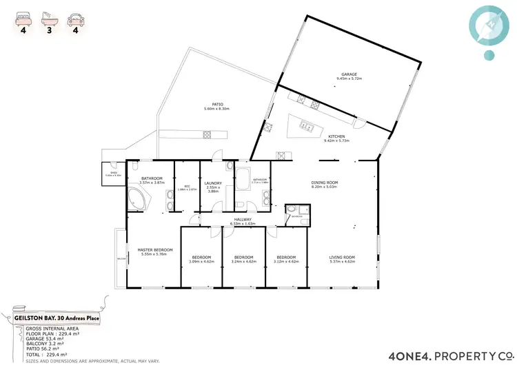 Floorplan of Homely house listing, 30 Andreas Place, Geilston Bay TAS 7015