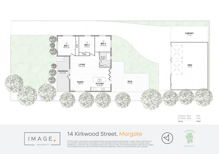 Floorplan of Homely house listing, 14 Kirkwood Street, Margate QLD 4019