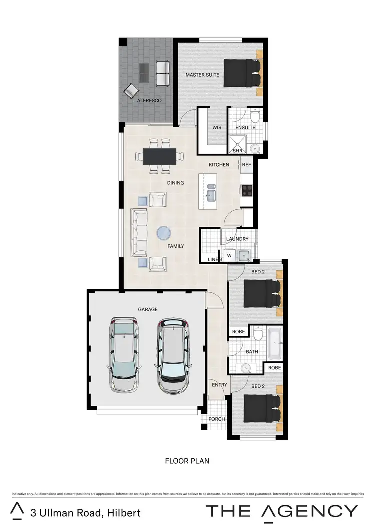 Floorplan of Homely house listing, 3 Ullman Road, Hilbert WA 6112