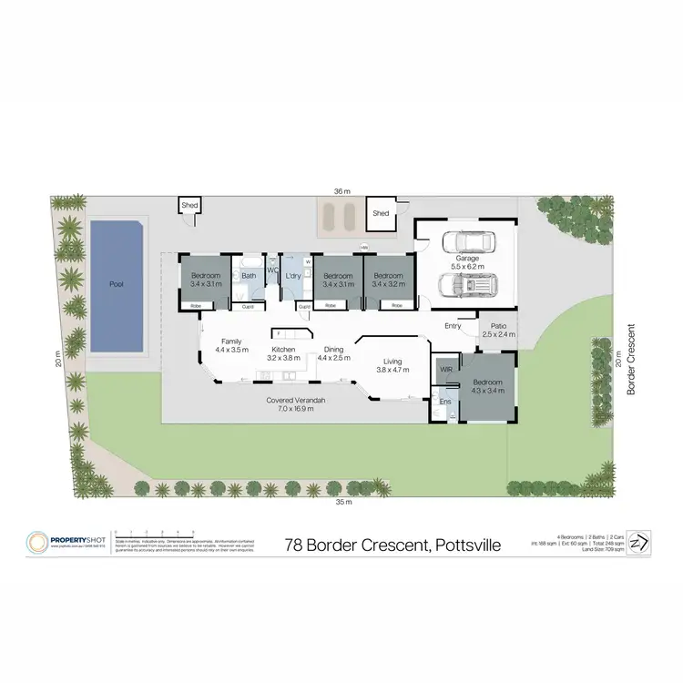 Floorplan of Homely house listing, 78 Border Crescent, Pottsville NSW 2489