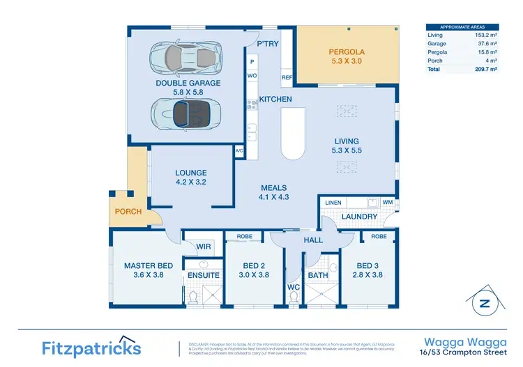 Floorplan of Homely house listing, 16/53 Crampton Street, Wagga Wagga NSW 2650