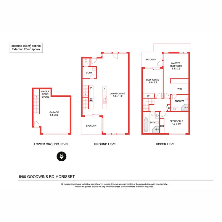 Floorplan of Homely townhouse listing, 5/80 Goodwins Road, Morisset NSW 2264