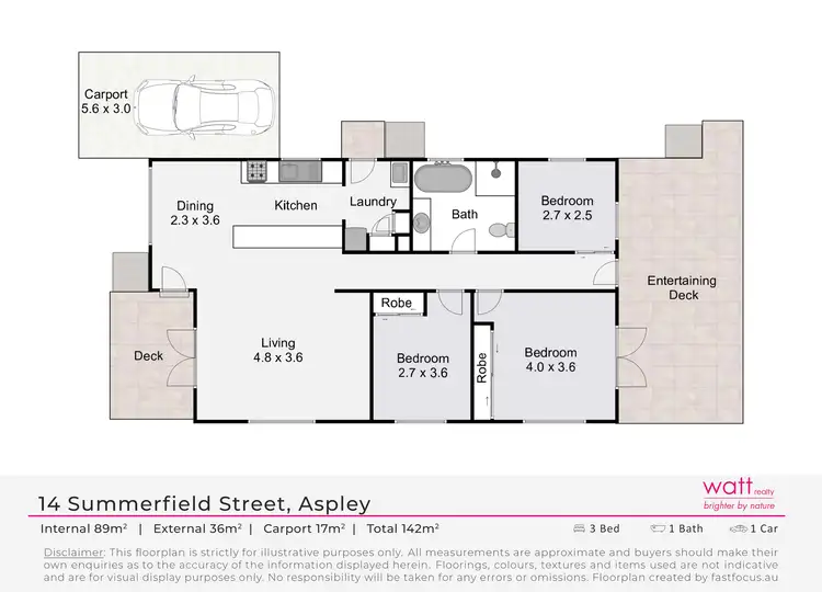 Floorplan of Homely house listing, 14 Summerfield Street, Aspley QLD 4034