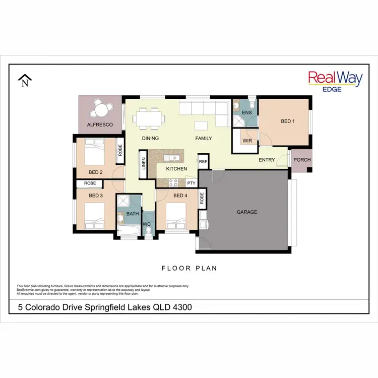 Floorplan of Homely house listing, 5 Colorado Drive, Springfield Lakes QLD 4300
