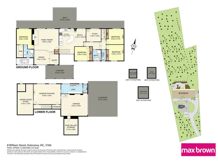 Floorplan of Homely house listing, 8 William Street, Kalorama VIC 3766