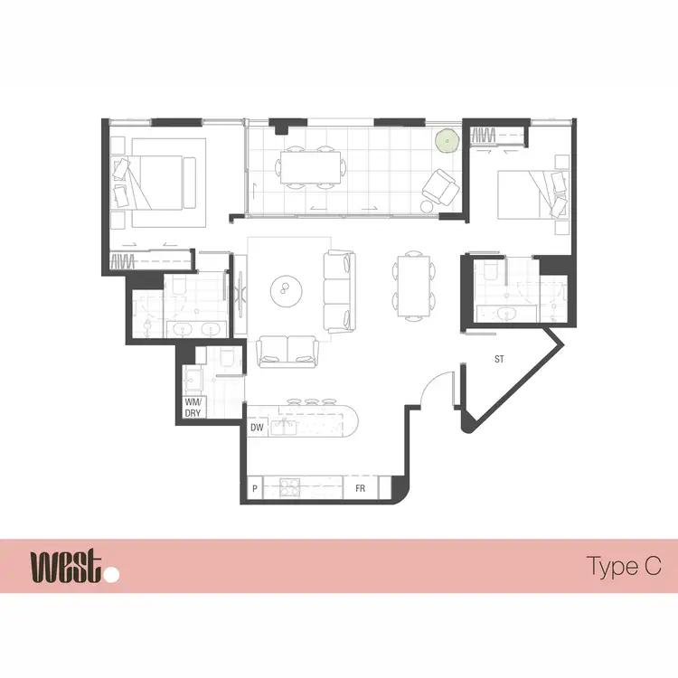 Floorplan of Homely apartment listing, 105/141 West Parade, Mount Lawley WA 6050