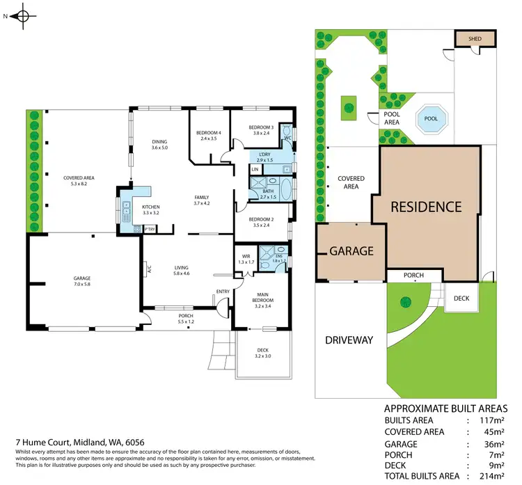 Floorplan of Homely house listing, 7 Hume Court, Midland WA 6056