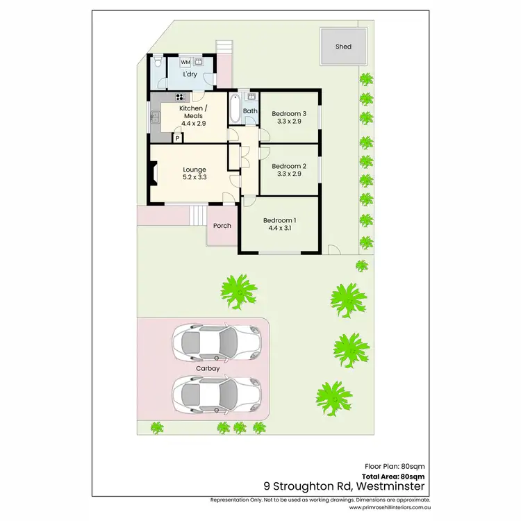 Floorplan of Homely house listing, 9 Stroughton Road, Westminster WA 6061