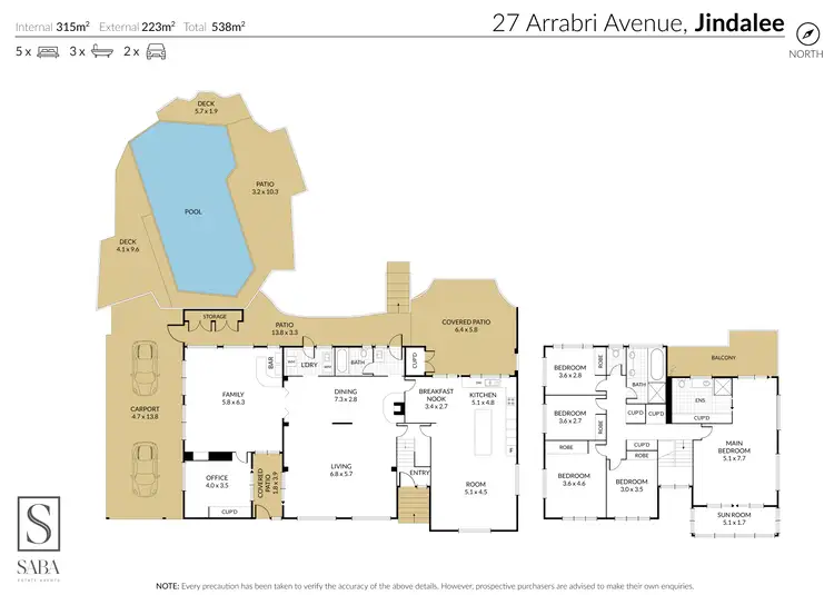 Floorplan of Homely house listing, 27 Arrabri Avenue, Jindalee QLD 4074