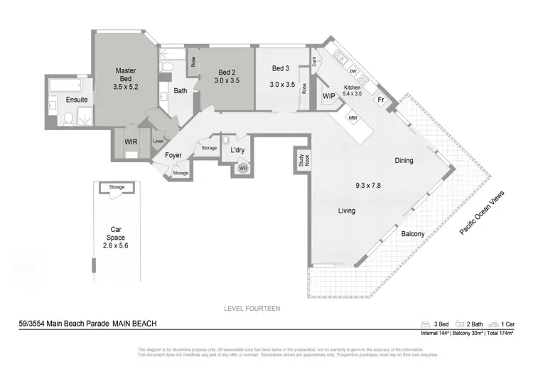 Floorplan of Homely apartment listing, 59/3554 Main Beach Parade, Main Beach QLD 4217