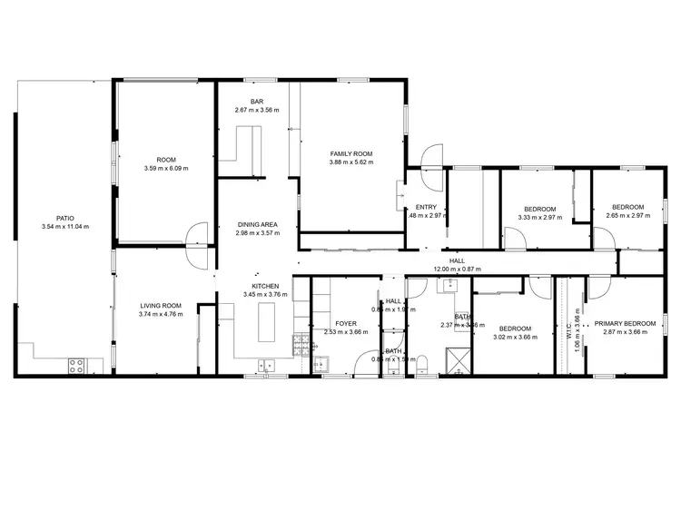 Floorplan of Homely house listing, 11 Smyth Court, Bundaberg North QLD 4670