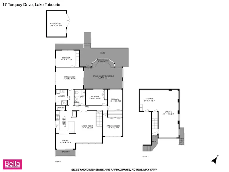 Floorplan of Homely house listing, 17 Torquay Drive, Lake Tabourie NSW 2539