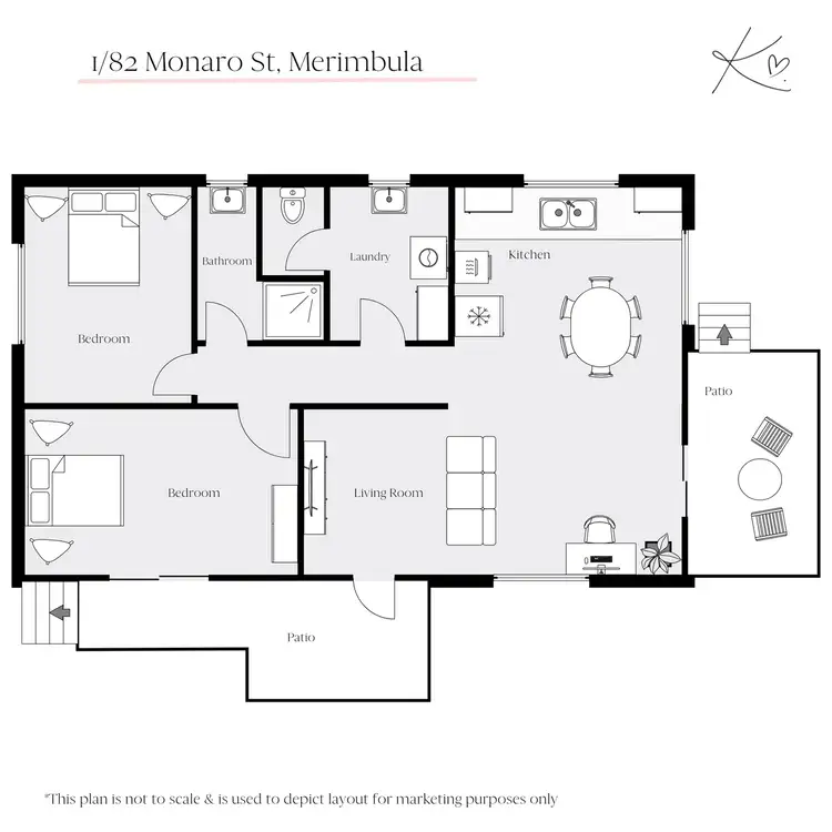 Floorplan of Homely unit listing, 1/82 Monaro Street, Merimbula NSW 2548