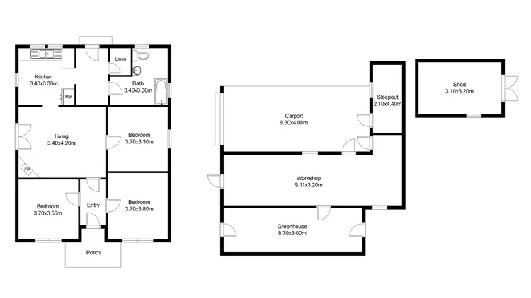 Floorplan of Homely house listing, 4674 Channel Highway, Gordon TAS 7150
