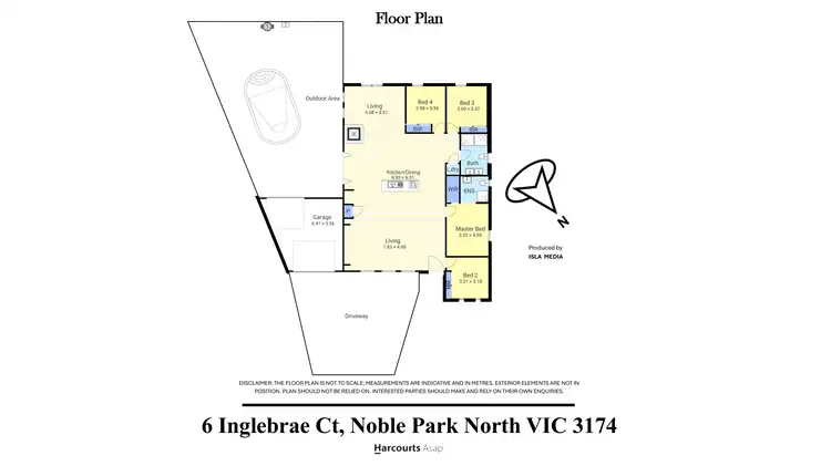 Floorplan of Homely house listing, 6 Inglebrae Court, Noble Park North VIC 3174