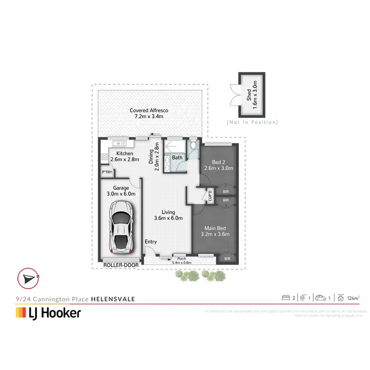 Floorplan of Homely villa listing, 9/24 Cannington Place, Helensvale QLD 4212