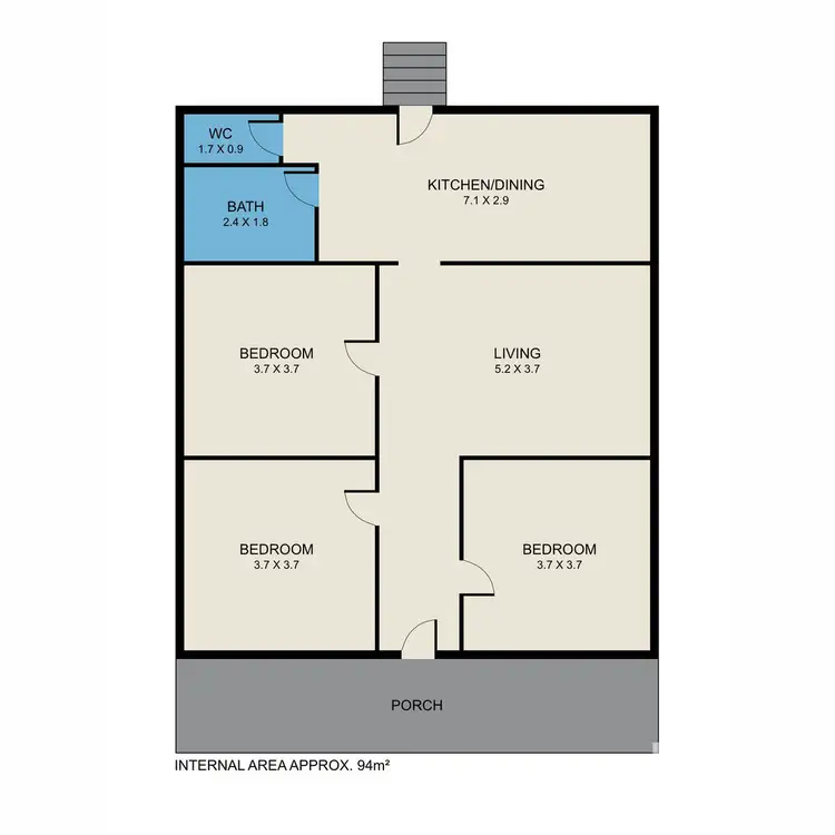 Floorplan of Homely house listing, 85 Harle Street, Abermain NSW 2326
