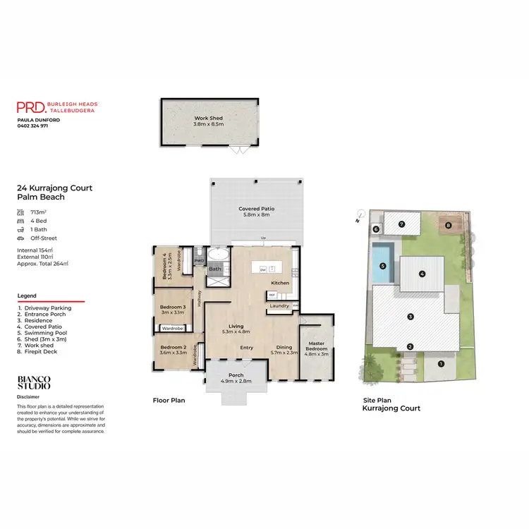 Floorplan of Homely house listing, 24 Kurrajong Court, Palm Beach QLD 4221