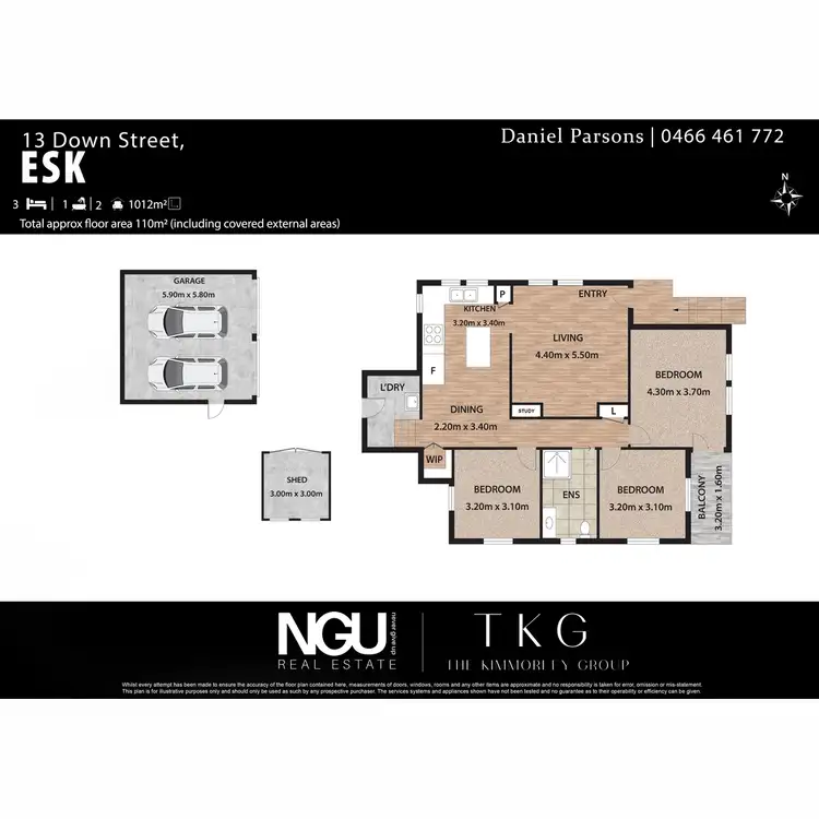 Floorplan of Homely house listing, 13 Down Street, Esk QLD 4312