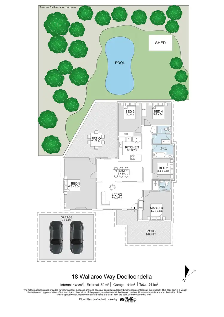 Floorplan of Homely house listing, 18 Wallaroo Way, Doolandella QLD 4077