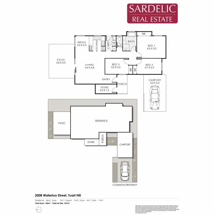 Floorplan of Homely villa listing, 200B Waterloo Street, Tuart Hill WA 6060