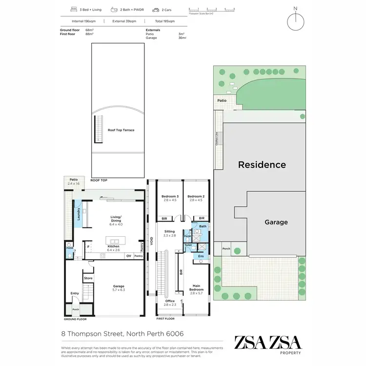 Floorplan of Homely house listing, 8 Thompson Street, North Perth WA 6006