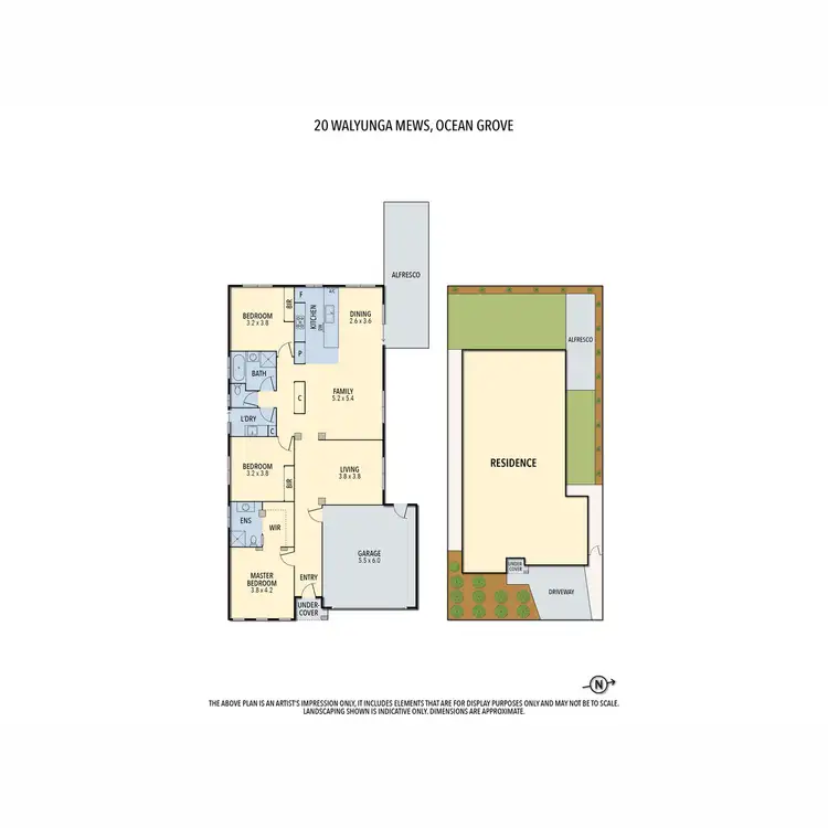 Floorplan of Homely house listing, 20 Walyunga Mews, Ocean Grove VIC 3226