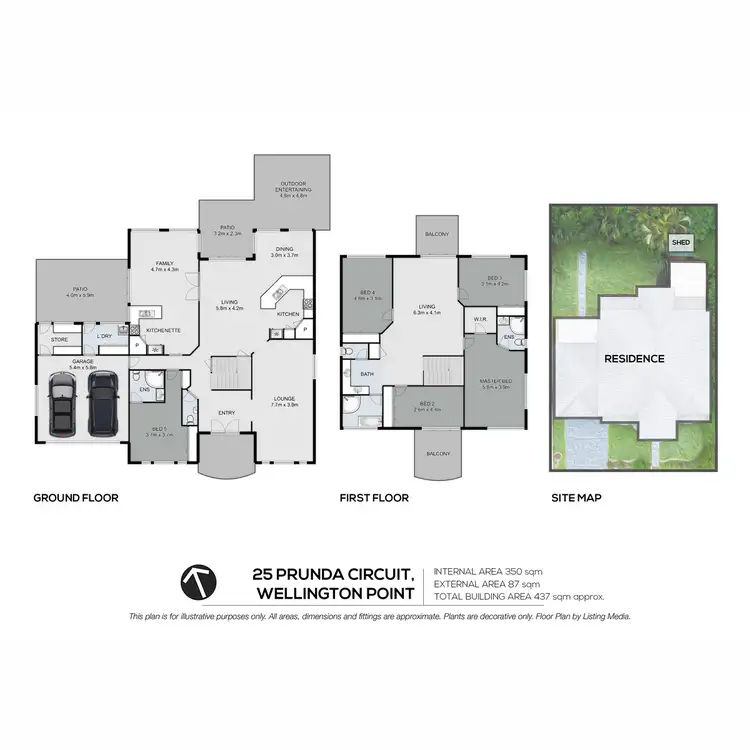 Floorplan of Homely house listing, 25 Prunda Circuit, Wellington Point QLD 4160