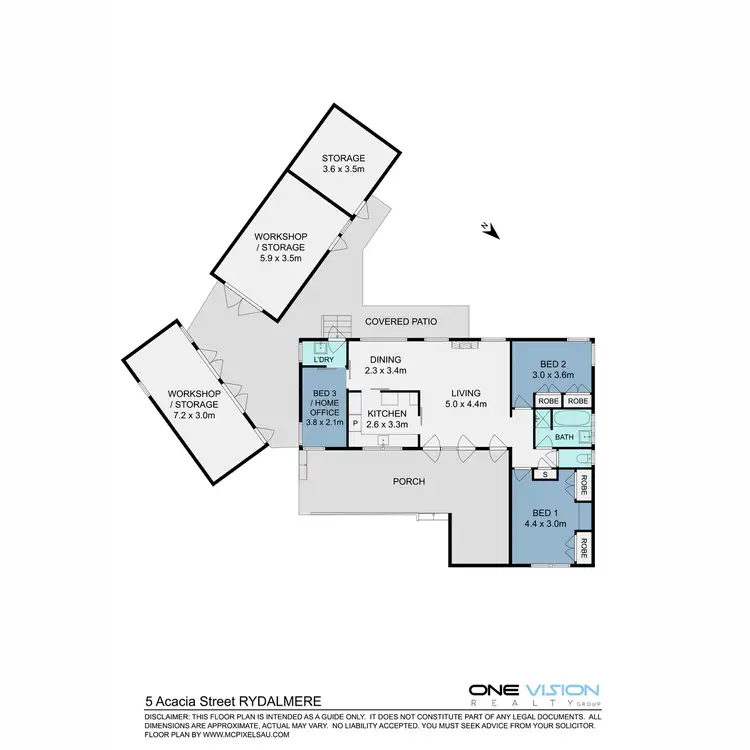 Floorplan of Homely house listing, 5 Acacia Street, Rydalmere NSW 2116