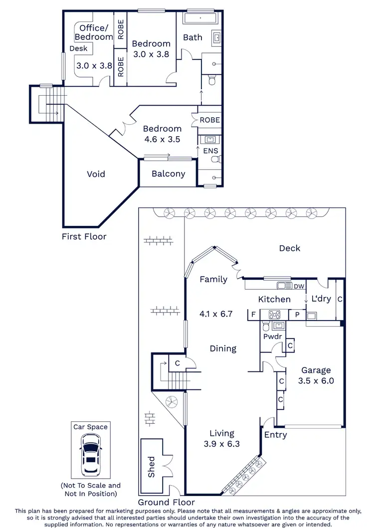 Floorplan of Homely townhouse listing, 5/1 Bayswater Road, Kensington VIC 3031