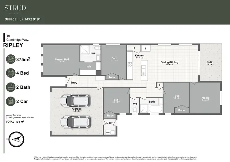 Floorplan of Homely house listing, 19 Cambridge Way, Ripley QLD 4306