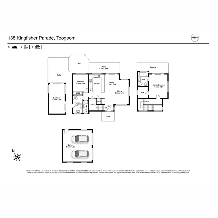 Floorplan of Homely house listing, 138 Kingfisher Parade, Toogoom QLD 4655