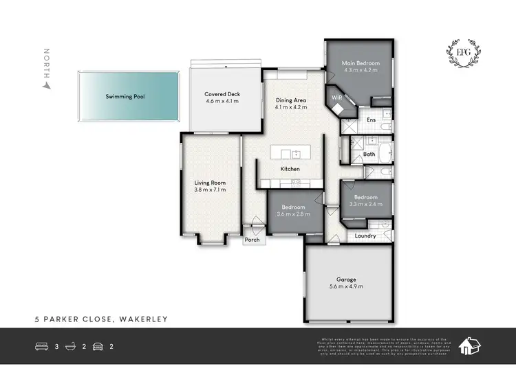 Floorplan of Homely house listing, 5 Parker Court, Wakerley QLD 4154