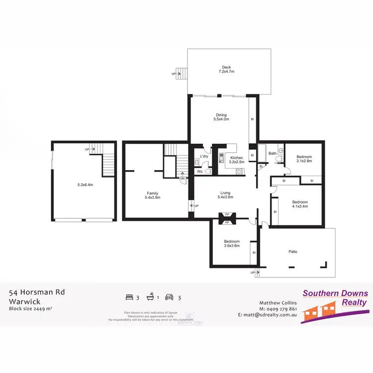 Floorplan of Homely house listing, 54 Horsman Road, Warwick QLD 4370