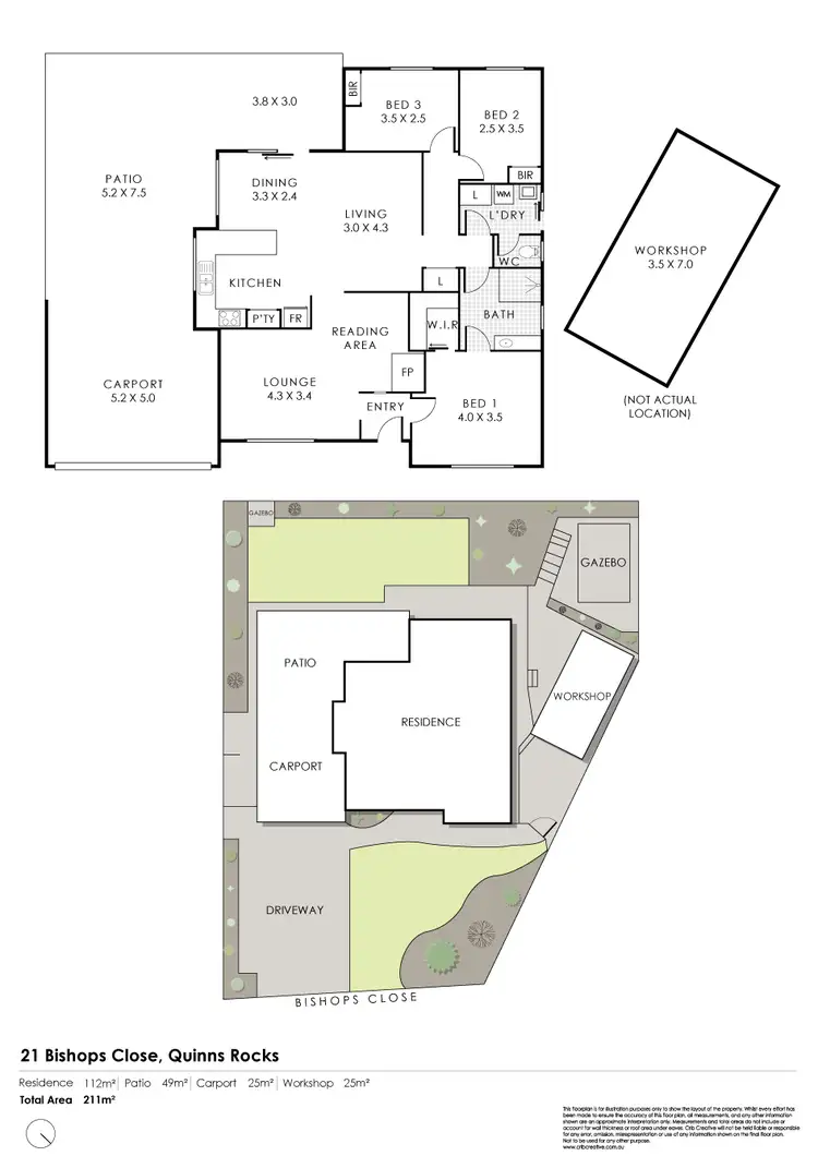 Floorplan of Homely house listing, 21 Bishops Close, Quinns Rocks WA 6030